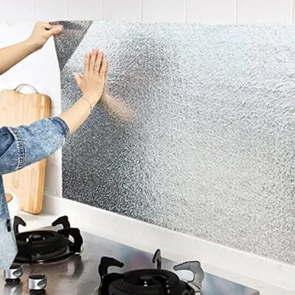 Marble Sheet Sticker | Silver Foil | 60 x 200 cm - Image 5